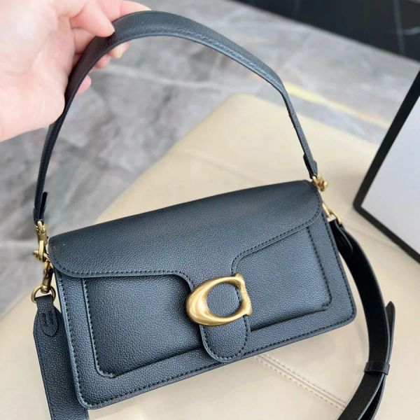 

Designer Bag tabby bag Luxury Tote Girls Fashion bag Womens Top Quality Solid Color Bag with Chain Fashion Bag Real Pickup Buckle Macaron sm, Blue