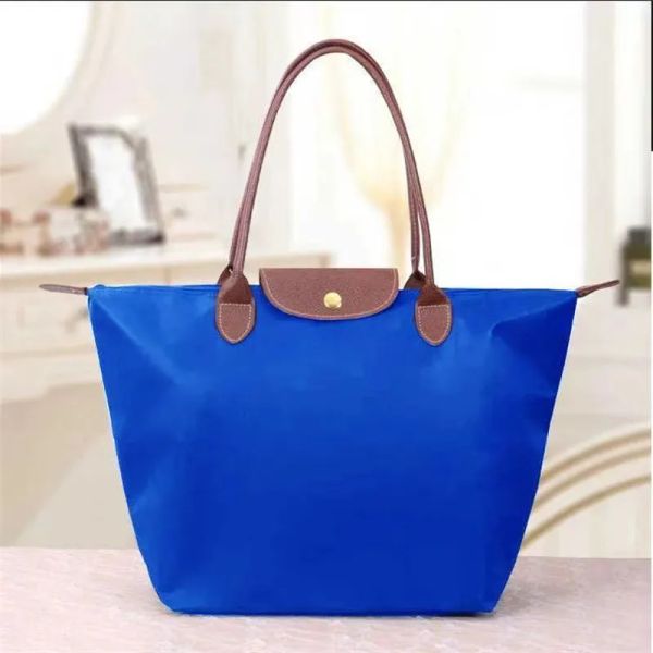 

longchammp bag woman tote luxurys designer bag classic navy blue nylon casual shopping bag hobo clutch travel handbag fashion handbags messe, Peach