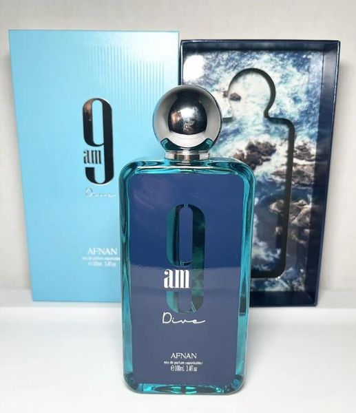 

100ml Afnan 9pm 9am Dive Perfume Man Women Fragrance Eau De Parfum 3.4oz Long Lasting Smell Brand Neutral Unisex Morning Parfums Colgoen Spray Good Quality Fast