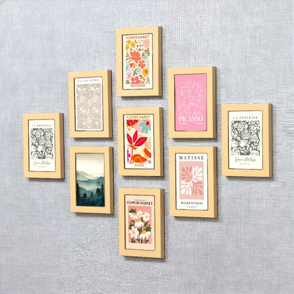 

3 pieces Wooden Framed Canvas Poster Minimalist abstract art, Creative Waterproof Canvas Posters, Bedroom, Office, Living Room, Cafe