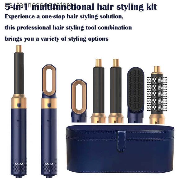 

Curlers Straighteners 5 in1 Curg Iron New Straightener With Brush Hairdryer For Dryer Hair Multi Styler J241118