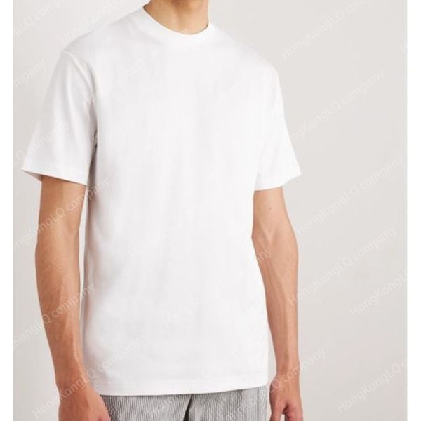 

Designer Men T Shirt with Logo Loro Piano Mens White Cotton-jersey T-shirt Short Sleeves Tops Summer Tshirts Piana