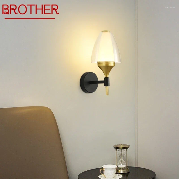 

Lamps Wall BROTHER Contemporary Lamp Indoor Living Room Bedroom Bedside Nordic Art El Corridor Hallway