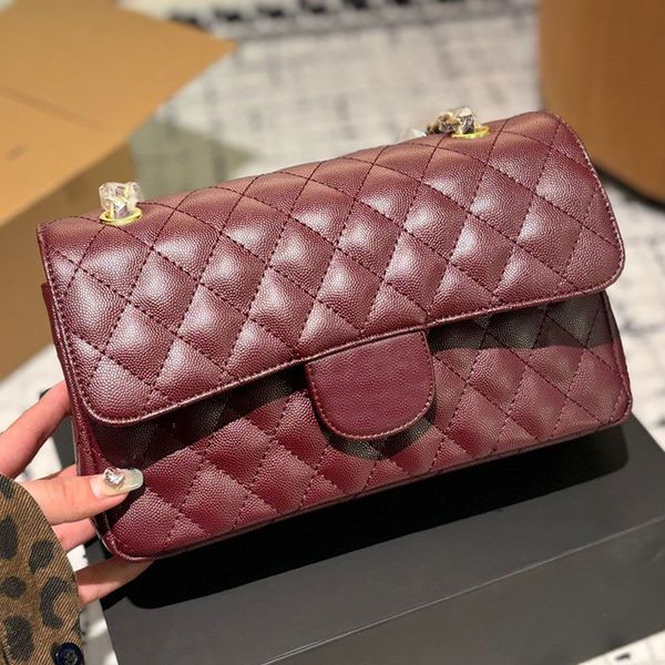 

Designer bag Classic leather Shoulder bag Woman Women luxurys Chain bag Messenger bag Clutch Flap crossbody Wallet lady clutch Fortune bag 25m, White