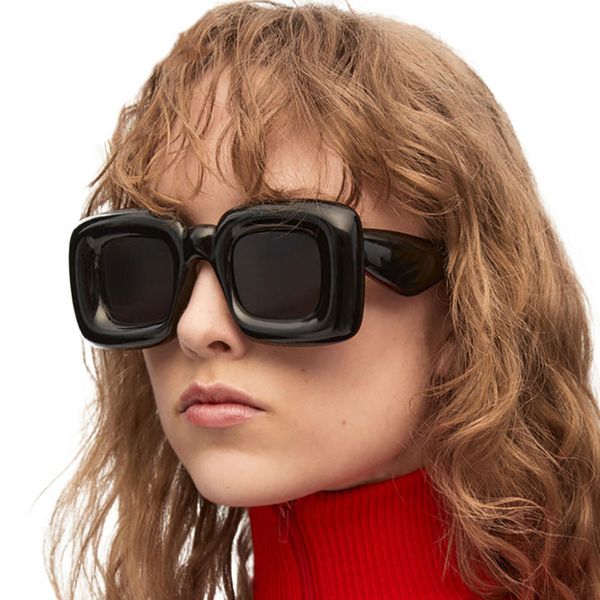 

Designer funny personality sunglasses small fashion Women's party travel Hip Hop Retro man with long face Street big frame