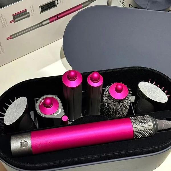 

Hair Curler Multifunctional Negative ion Hairdryer Professional Adjustable Temperature Hair Tool Unisex Hair Curlers 7-in-1, Macaron