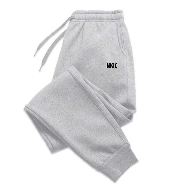

Men's Brand Joggers Autumn Winter Drawstring Casual Gray Pants Fleece Sweatpants Workout Running Gym Fitness Sports Trousers Streetwear S-3XL, White 1