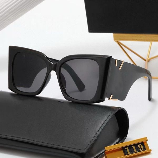 

Luxury Designer Sunglasses for Women Rectangle Sunglasses Unisex Designer Goggle Beach Sun Glasses Retro Frame