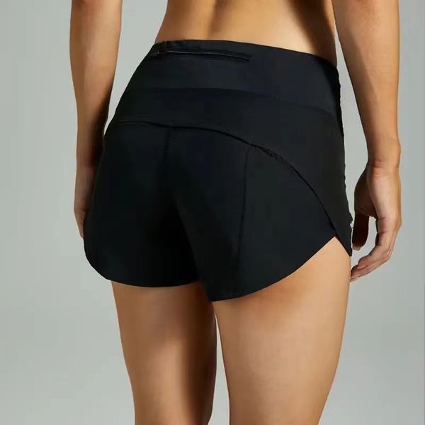 

Up Speed High-Rise Lined Short Waist Sports Shorts Women's Set Quick Drying Loose Running Clothes Back Zipper Pocket Fiess Yoga s