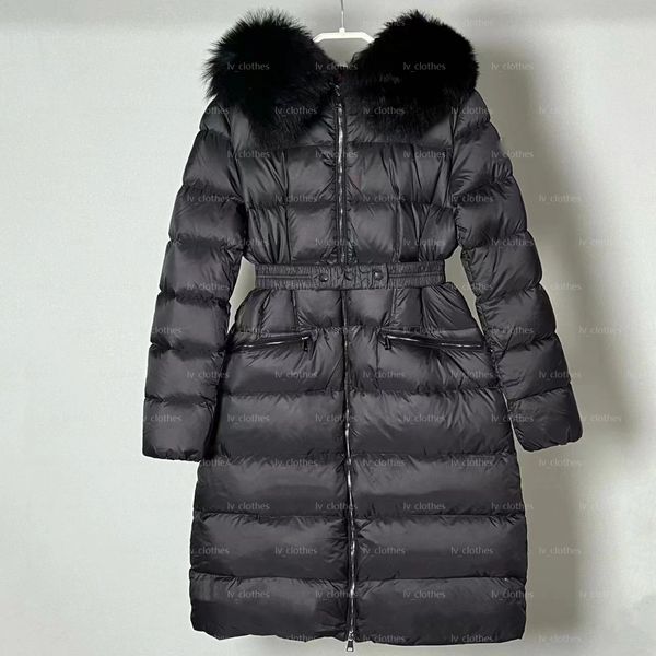 

Women's down jacket winter coat designer brand women's jacket coat mid-length real fur warm lightweight hooded parka fashionable variety women's clothing New Year gift, 6colour