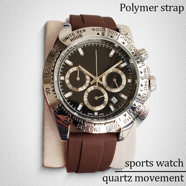 

fashion watches Watch high quality mens watch quartz movement 40MM Sizes Stainless Steel Brown strap with box fashions casual modern Wristwatches designer watches, Gray