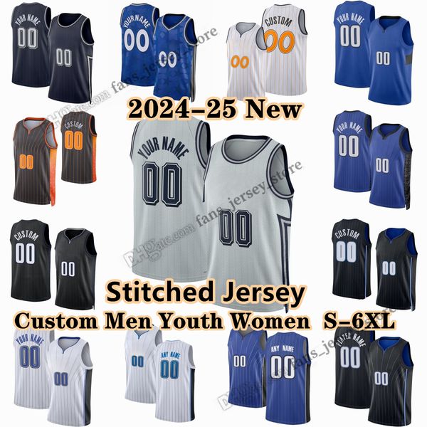 Stitched 24/25 City Basketball Jerseys Jonathan Isaac Kentavious Caldwell-Pope Cole Anthony Paolo Banchero Wendell Carter Jr Moritz Wagner Jalen Black Suggs S-6XL