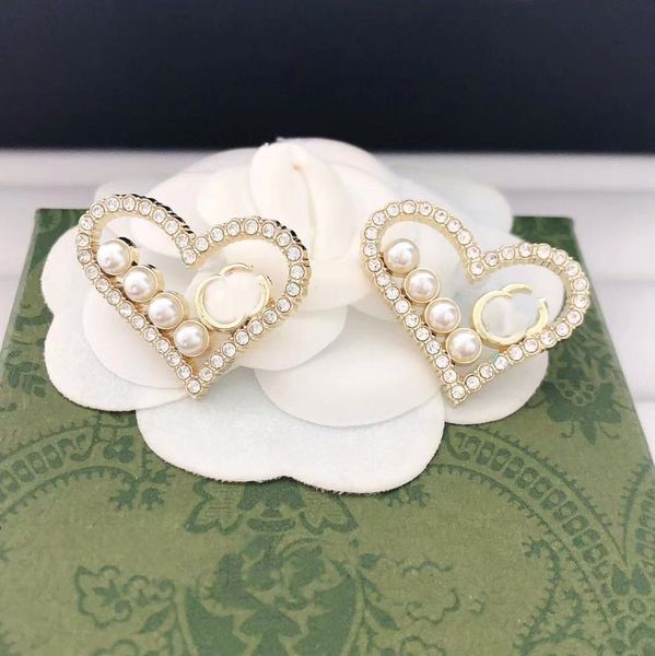 

Luxury Designer Stud Brand Earrings 18K Gold Plated High Quality Brand Crystal Earring for Women Jewelry Wedding Gift
