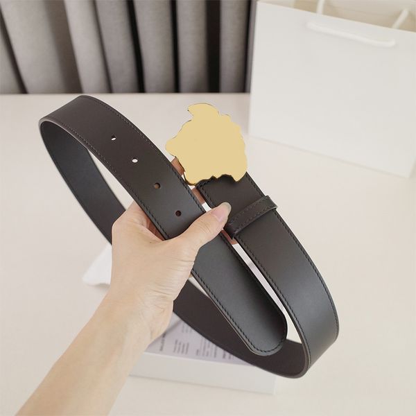 

Women Belt Fashion Belts 15 Colors Optional Man Genuine Leather Belts Cowskin Suitable for Everyone Width 4.0cm, V2