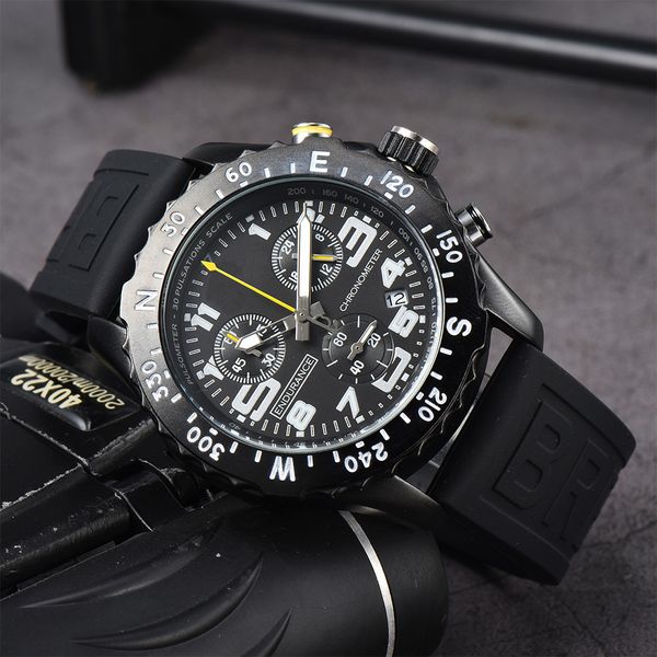 

2024 Original Brand Watches For Men Luxury Wristwatch Automatic Date Quartz Men Watch Rubber Strap Hottest Male Custome AAA Clocks, Yellow