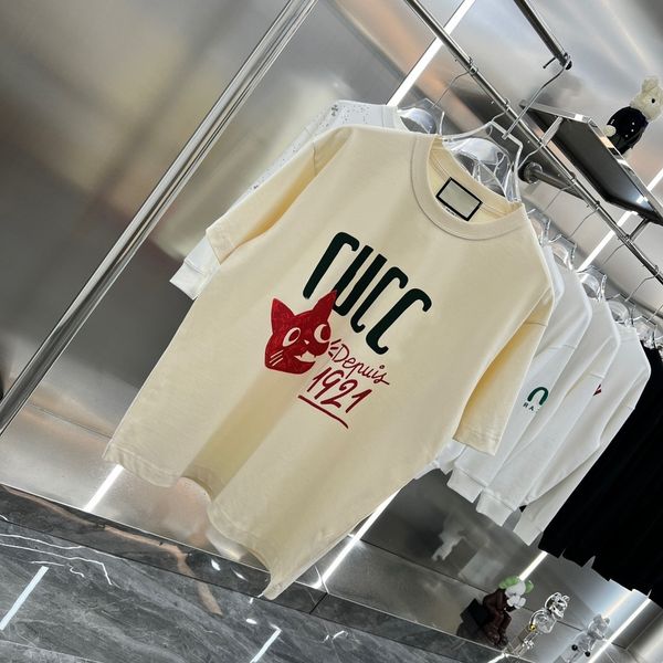 

tops Summer Loose Fashion Casual Shirt Luxurys Clothing Street cute shirts Men Women High Quality Couple t shirts, #4