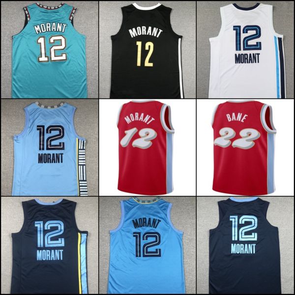 

12 Ja Morant Basketball Jersey mens, Men jersey-a