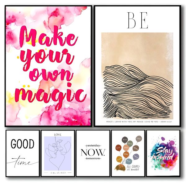 

3 pieces Wooden Framed Canvas Poster inspirational quotes art, Creative Waterproof Canvas Posters, Bedroom, Office, Living Room, Cafe