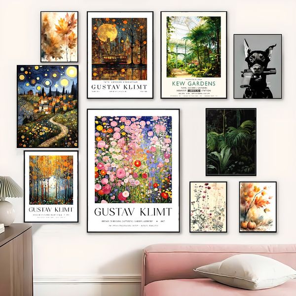 

3 pieces Wooden Framed Canvas Poster Colorful, floral art print, Creative Waterproof Canvas Posters, Bedroom, Office, Living Room, Cafe,Bar