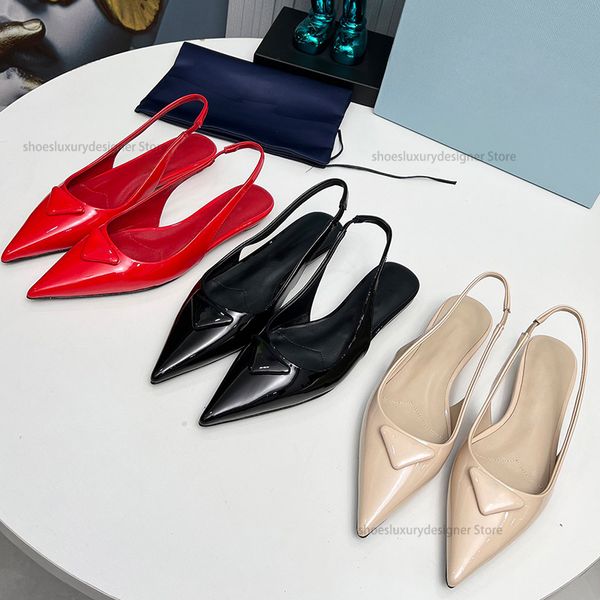 

Luxury Designers flat heel women sandals Triangle Embellished Genuine leather sole casual shoe Party Evening outdoor shoes, Nude