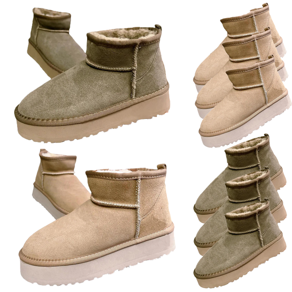 

Classic Mini platform boots Snow Boot Platform Short Women Men Fur Sheepskin Tasman Tazz Chestnut Sand Mustard Seed boot Mini Classic Platform boots BrownOil, 12# tazz slippers