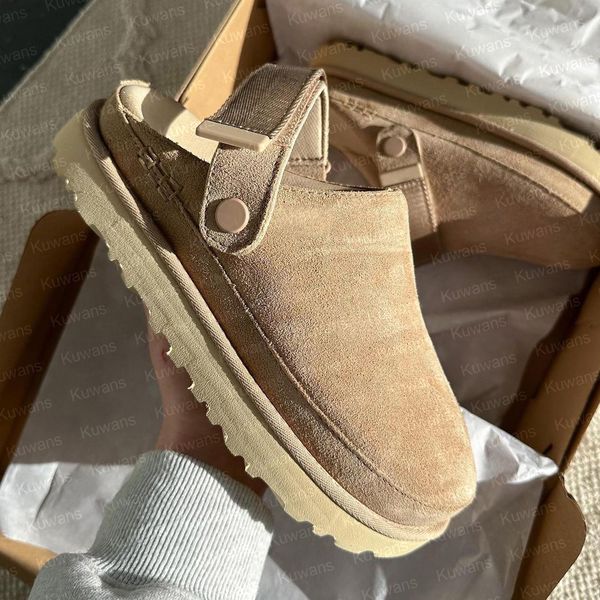 Designer Goldenstar Clog Slippers Clogs Hi Slides Dad Sandal Golden star Beach Women Men Tazz Tasman Fall Driftwood Chestnut Sand Winter Summer