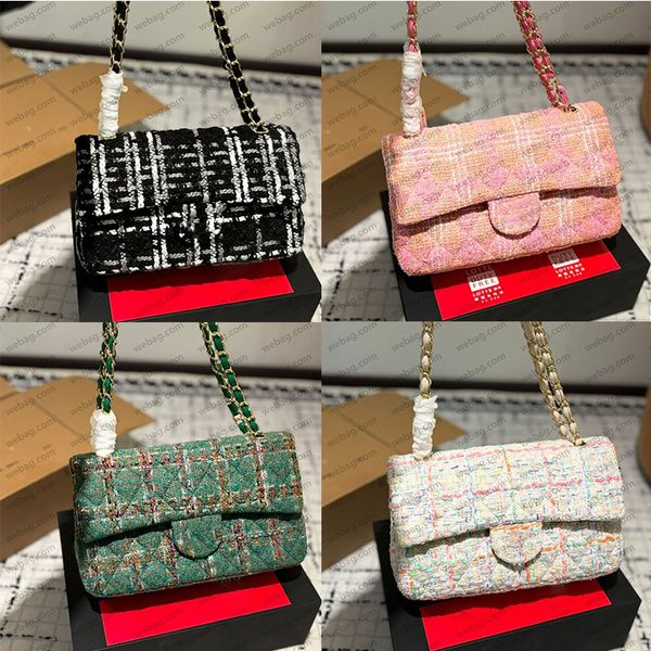 

Winter Hot Designer Bag Fashion Women Shoulder Bag Pink Purse Tote Bag Shopping Wallet On Chain Handbag Woolen Shoulder Bag Purse Crossbody Classic Flap Lattice Bag, Color 9