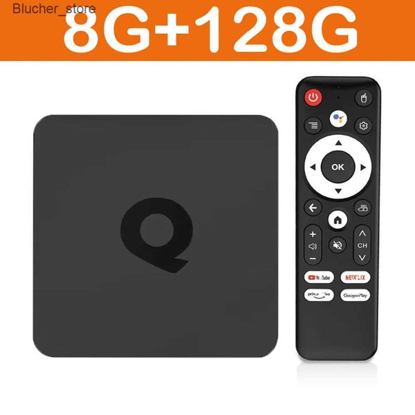 Set Top Box Q1 TV Box Android 14 Allwinner H313 8K Video 2.4G 5G Dual Wifi Google Assistant Media Player Set Top Box Ram 8GB Rom 64GB 128GB z250422