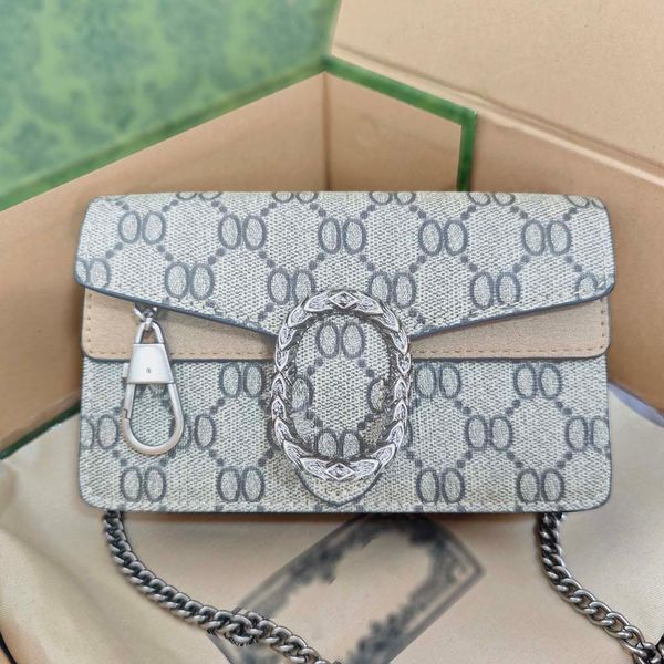 

Designer Bag With Box Shoulder Bag Luxury Leather Fashion Cross Body Bags Lady Handbag Party Wallet Classic Mini Bags Street Style Chain Messenger for Women, #4 ≈16.5cm