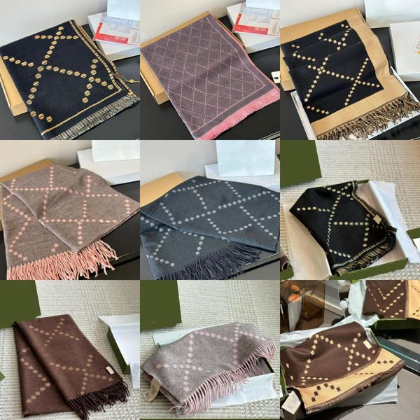 

Top Brand Stylish Women Scarves Cashmere Scarf Classic Full Letter designer scarf Soft Smooth Warm Wraps With Tag Autumn Winter Scarves Long Shawl Giftss