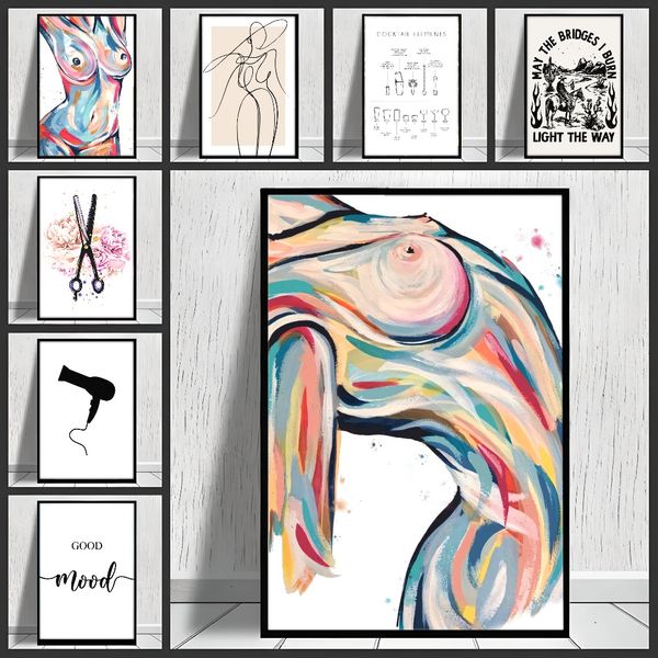 

3 pieces Wooden Framed Canvas Poster Smooth color decoration, abstract art, Creative Waterproof Canvas Posters, Bedroom, Office