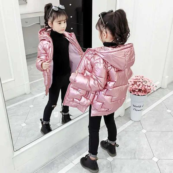 

Winter Jacket For Girls Coat Teen Kids Parka Snowsuit Fashion Bright Waterproof Outerwear Children Clothing 4 6 8 10 12 14 Years Z241121, White