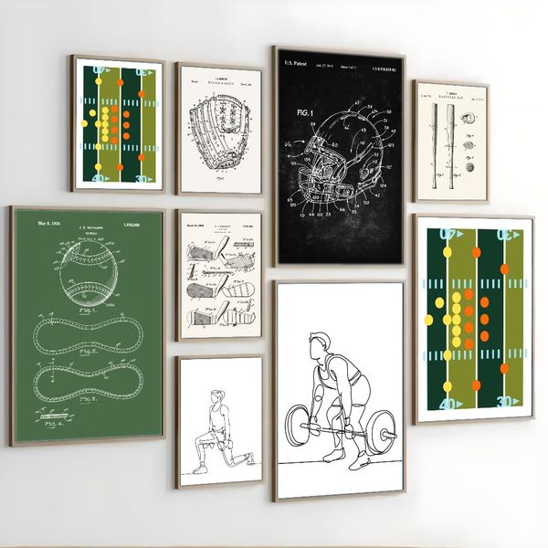 

3 pieces Wooden Framed Canvas Poster Fitness art, sports poster, Creative Waterproof Canvas Posters, Bedroom, Office, Living Room, Cafe