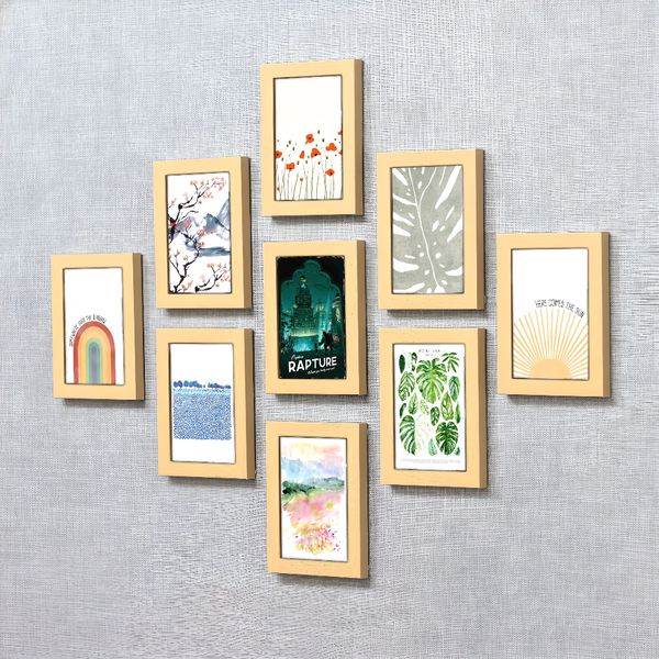 

3 pieces Wooden Framed Canvas Poster Green plant art, leaves poster, Creative Waterproof Canvas Posters, Bedroom, Office, Living Room, Cafe