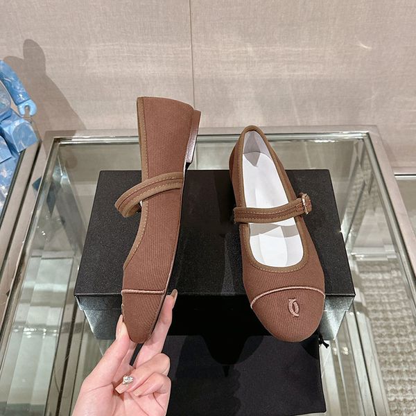 

Ladies Striped Mary Jane Shoes Designer Classic Round Toe Flat Ballet Shoes Metallic Buckle Embellished Fashion Outdoor Casual Shoes Dress Shoes, Pink