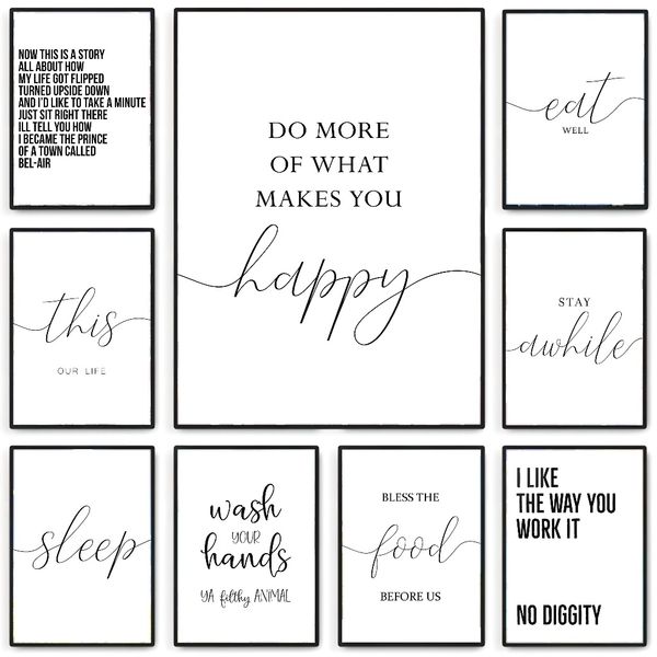 

3 pieces Wooden Framed Canvas Poster Inspirational blessing art, Creative Waterproof Canvas Posters, Bedroom, Office, Living Room, Cafe