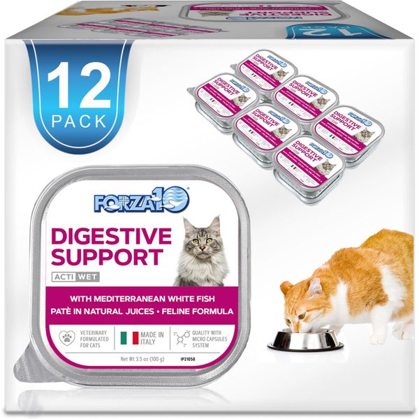 Forza10 Nutraceutic Actiwet Digestive Support Icelandic Fish Recipe Wet Cat Food