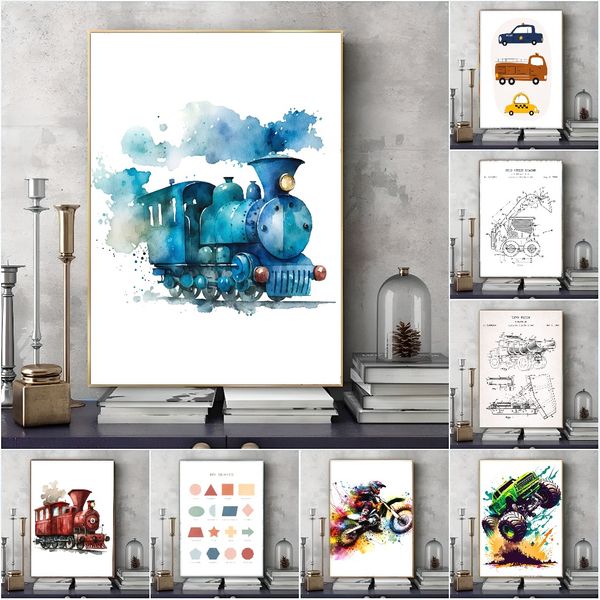 

3 pieces Wooden Framed Canvas Poster Cool racing art, colorful decorations, Creative Waterproof Canvas Posters, Bedroom, Office