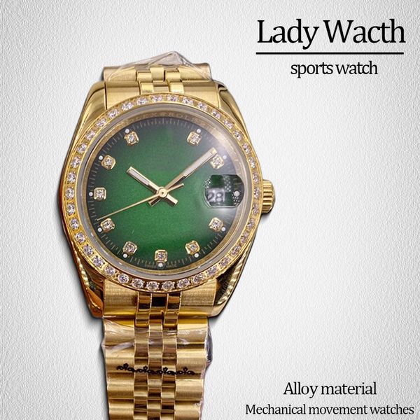 

Mechanical Wacthes women wacthes fashions Wacth Wristwatches 31 36 41MM Sizes Stainless Steel Sapphire Gold watchstrap Lady sport Wacth, #14 silver+gold