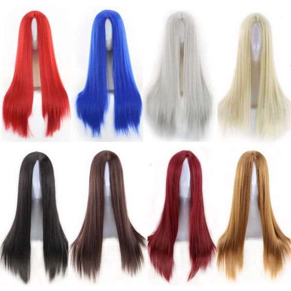 

Cosplay Anime Cosplay Wig, Medium Length Straight Hair, Color 70CM, European and American Cross-border Headwear Wholesale Manufacturer