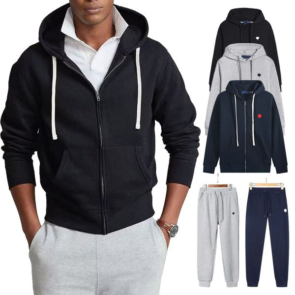 

Mens Polo Hoodie Designer Sportwear Hoodies Classic Long Sleeve Polos Sweatshirts Cotton Half Zipper Knitted Horse Outerwear Embroidery Outdoor Streetwear Coats, 23#