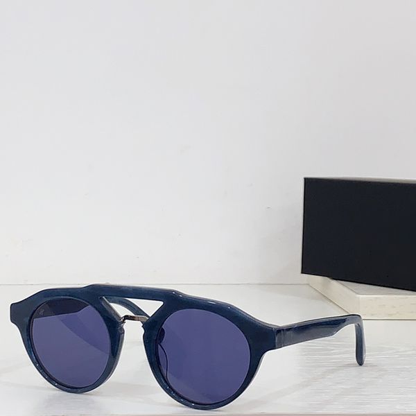 

2024 Fashion Men Round Sunglasses Brand Desiger High Quality Acetate Frame Gradient Female Shades Free Shipping Lunette De Soleil