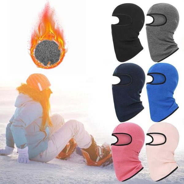 Thermal Neck Warmer Hood Breathable Cycling Full Face Mask Windproof Motorcycle Mask Helmet Lining for Cold WeatherXJ241122