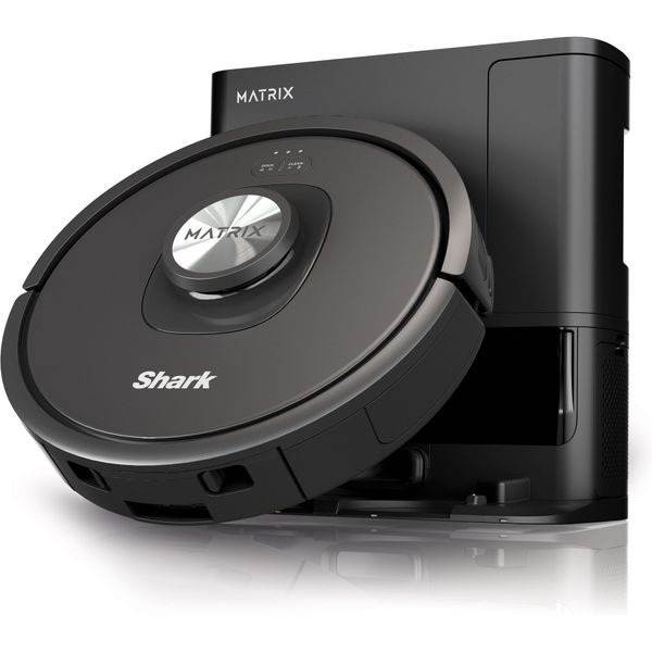 Shark Matrix Self-Emptying Robot Vacuum, Black/Grey