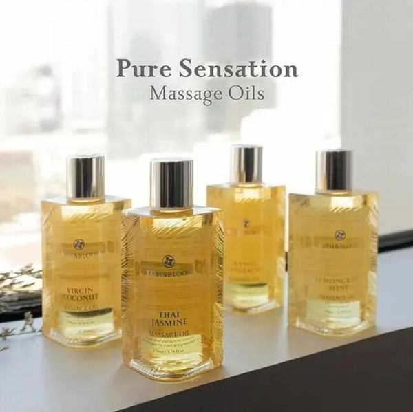 

170ml Thai Jasmine Massage Oil Natural Body Massage Oil Firming moisturising nourishing spa oil for the whole body