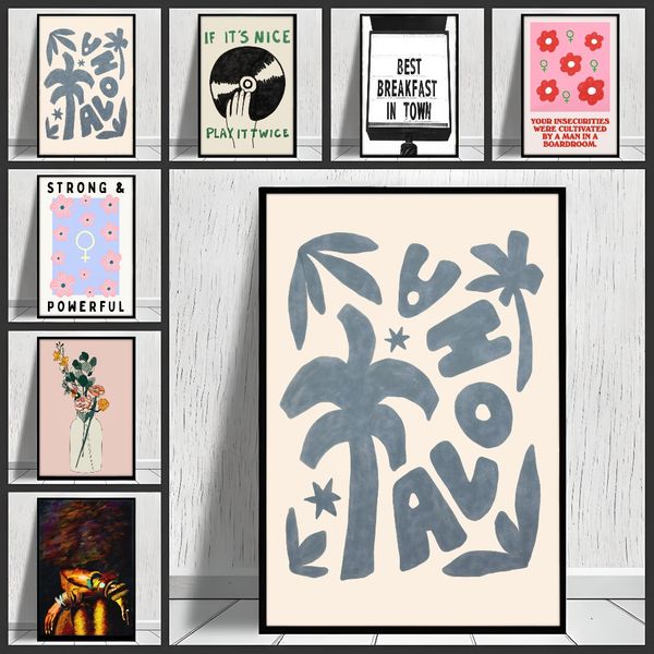 

1 piece unframed painting print,african american art, bracelet palm, ethiopian village tribe, afrocentric black art