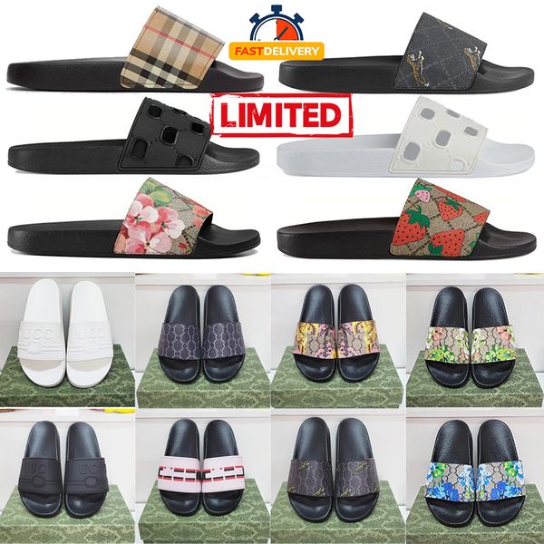 

Designer sandals White platform sandals Perforated G Slip-on slipper High Heel slides Black Rubber sandles mules Comfort bottom sandalias mens loafers, #4
