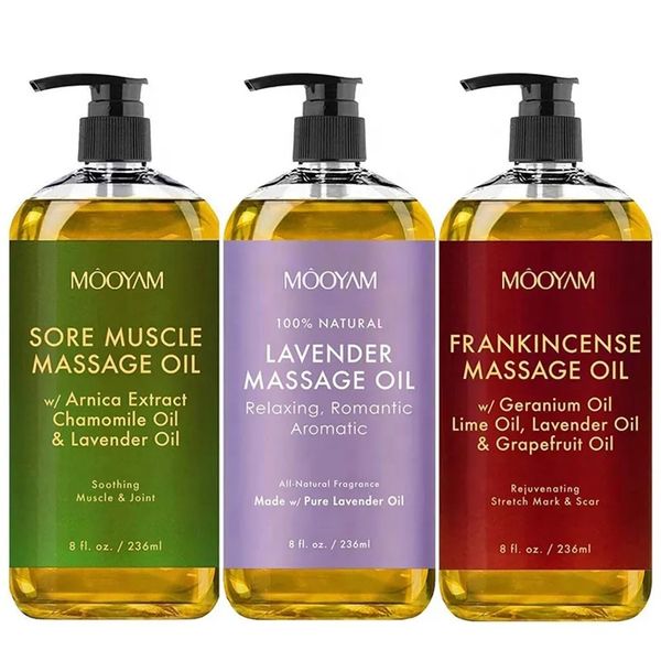 

100% Pure Natural Organic Lavender Relaxing Anti Cellulite Body Skin Massage Body Oil Sore Muscle Massage Oil Frankincense Oil