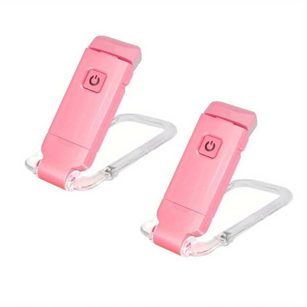 2pcs Reargeable Read LED ip on Book Lights Bookmark for Books in Bed all Light Brightness Z241123 C260831
