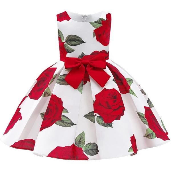 

3-10Y Toddler Formal Dresses Flower Girl Wedding Pageant Party Dress, Black
